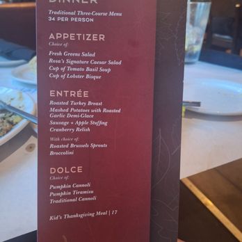 Romano's Macaroni Grill - Thanksgiving menu - Italian Near Me - El Cerrito, California Romano's Macaroni Grill - Thanksgiving menu - Italian Near Me - El Cerrito, California