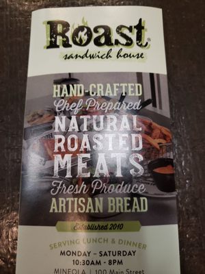 Menu photo 5 Roast Sandwich House Mineola, NY Menu photo 5 Roast Sandwich House Mineola, NY