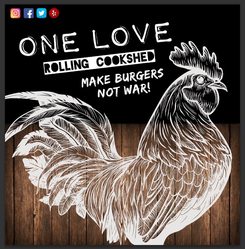 One Love : Rolling Cookshed Logo