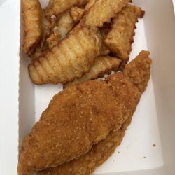 Kid's chicken tenders and fries