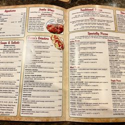 Cocca's Pizza - Menu