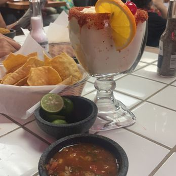 Mariscos Sinaloa - Chips and salsa pina colada - Mexican Near Me - Tempe, Arizona