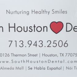 South Houston Dental - Business card