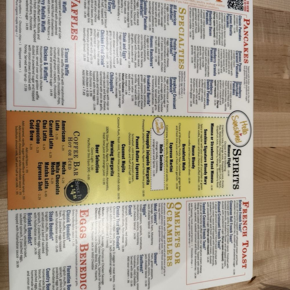 Sunshine Breakfast Bar - Breakfast & Brunch Near Me - Tempe, Arizona Sunshine Breakfast Bar - Breakfast & Brunch Near Me - Tempe, Arizona