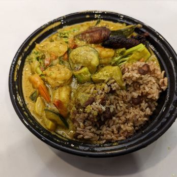 Coconut curried shrimp