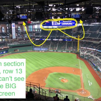 Globe Life Field - Can't see the score board from upper deck. Get teeny tiny TVs instead. - Stadiums & Arenas Near Me - Arlington, Texas