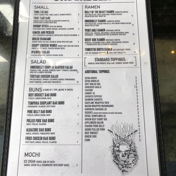 Underbelly - Menu - Bars Near Me - San Diego, California Underbelly - Menu - Bars Near Me - San Diego, California