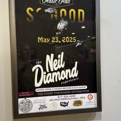 Arlington Music Hall - Poster for tonight's concert