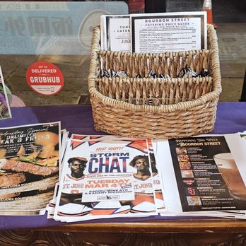 Bourbon Street - Flyers for their events. - Cajun/Creole Near Me - Bayside, New York