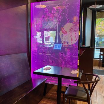 Yokohama Ramen - a purple screen in a restaurant - Ramen Near Me - Northampton, Massachusetts Yokohama Ramen - a purple screen in a restaurant - Ramen Near Me - Northampton, Massachusetts