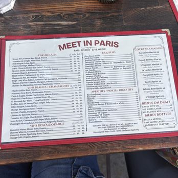 Meet in Paris - Menu - French Near Me - Culver City, California