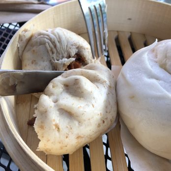 Steam Noodle Cafe - Left is pork, right chicken ( pork ok, chicken too doughy) - Noodles Near Me - Great Barrington, Massachusetts Steam Noodle Cafe - Left is pork, right chicken ( pork ok, chicken too doughy) - Noodles Near Me - Great Barrington, Massachusetts