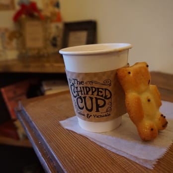 The Chipped Cup - My coffee and an almond flour and butter pastry. YUM - Coffee & Tea Near Me - New York, New York The Chipped Cup - My coffee and an almond flour and butter pastry. YUM - Coffee & Tea Near Me - New York, New York