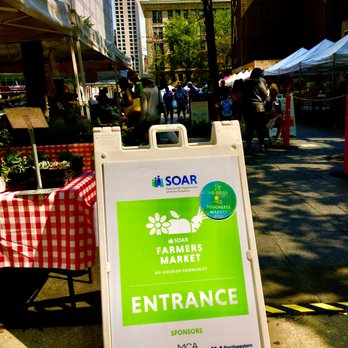 SOAR Farmers Market - The Entrance to the Farmers Market-2021-Run by SOAR-Streeterville Non-Profit - Farmers Market Near Me - Chicago, Illinois