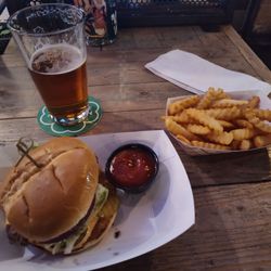 Cold Beer Company - Single burger and fries