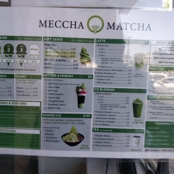 Meccha Matcha - Menu - Desserts Near Me - Artesia, California