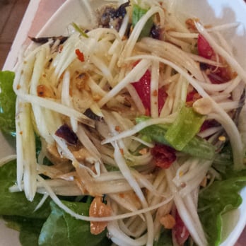 The Spice House Restaurant - Spicy papaya salad with salted crab. Delish! - Thai Near Me - Hong Kong, HK