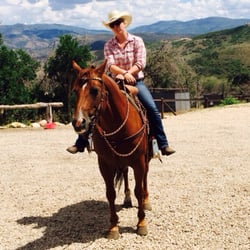 The Ranch at Blue Sky - One of the guides for the horseback riding