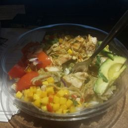 Carribean Mango Salad substituted for grilled chicken. Delicious