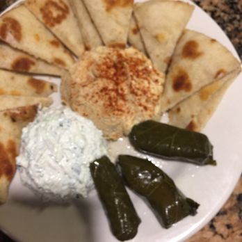 The Gyro Joint - Hummus, dolmades and Tzaziki appetizer plate - Greek Near Me - Pompano Beach, Florida The Gyro Joint - Hummus, dolmades and Tzaziki appetizer plate - Greek Near Me - Pompano Beach, Florida