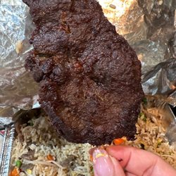 China Garden - The juicy and gigantic beef on a stick