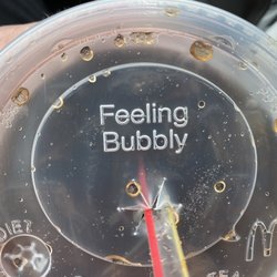 McDonald's - Feeling bubbly, indeed-my favorite fountain beverage and check out the clear straw! I'm way more excited about that than I should be!