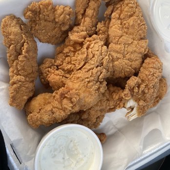 Wingtown & Grill - Chicken Tender Strips *snuck a bite* - Chicken Wings Near Me - Carrollton, Texas
