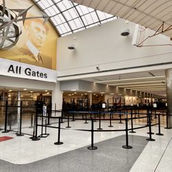 Dayton International Airport - TSA gate...