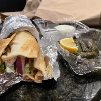 East Side Pockets - Falafel Wrap and Grape Leaves - Middle Eastern Near Me - Providence, Rhode Island