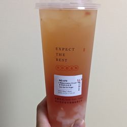 Large watermelon crush tea (no sugar and less ice)