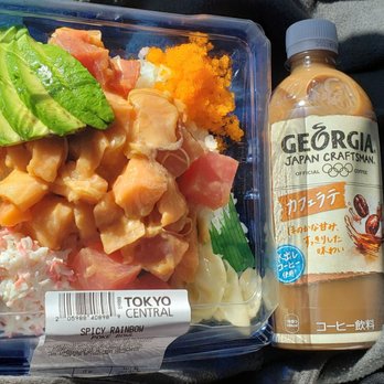 Tokyo Central - spicy rainbow poke bowl $8.98 Georgia coffee $2.68 - International Grocery Near Me - Gardena, California Tokyo Central - spicy rainbow poke bowl $8.98 Georgia coffee $2.68 - International Grocery Near Me - Gardena, California
