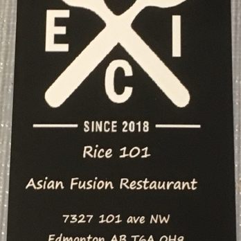 Rice 101 - Business / loyalty card - Asian Fusion Near Me - Edmonton, Alberta Rice 101 - Business / loyalty card - Asian Fusion Near Me - Edmonton, Alberta
