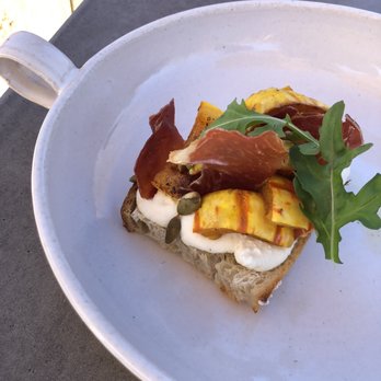 Abbot's Passage Winery and Mercantile - Tartine with roasted squash - Wineries Near Me - Glen Ellen, California