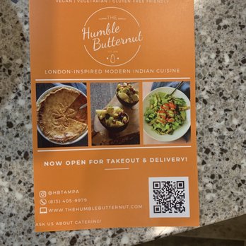 The Humble Butternut - They do takeout and delivery as well as catering - Indian Near Me - Tampa, Florida
