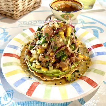  Baja Fria - Spicy tuna tostada - Seafood Near Me - Cabo San Lucas, BCS