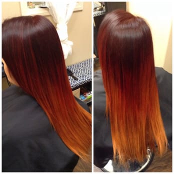Hair By Elyse - Fire ombré - Hair Stylists Near Me Hair By Elyse - Fire ombré - Hair Stylists Near Me