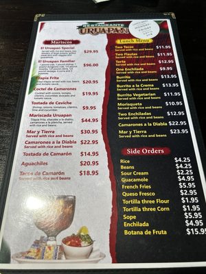 Menu photo 2 Restaurante Uruapan Yakima, WA