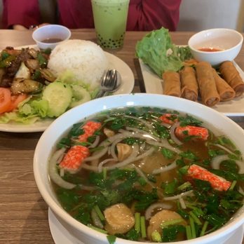 Bone & Broth - Seafood Pho and Steak with rice - Vietnamese Near Me - Ontario, California