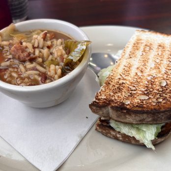 Darrell's Dog Gone Good Diner - Lunch Combo:  Cup of Soup of the Day & 1/2 Chicken Salad Sandwich ($8.99) - Breakfast & Brunch Near Me - Silver Springs, Florida
