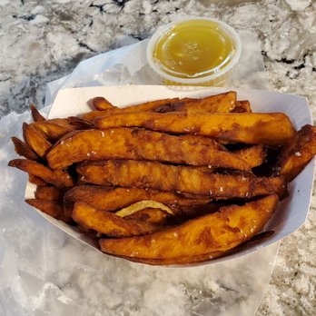 Frank Gourmet Hot Dogs - Sweet potato fries - Hot Dogs Near Me - Buffalo, New York Frank Gourmet Hot Dogs - Sweet potato fries - Hot Dogs Near Me - Buffalo, New York