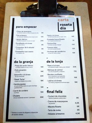Menu photo 3 Roseta Alcobendas, M