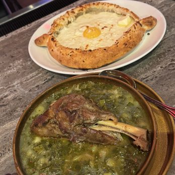 Deda Restaurant - Adjaruli khachapuri and chaqapuli lamb shank - Georgian Near Me - Pasadena, California Deda Restaurant - Adjaruli khachapuri and chaqapuli lamb shank - Georgian Near Me - Pasadena, California