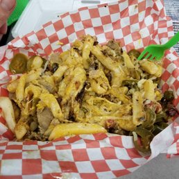 Surf and Turf fries... but they forgot the Surf...need to check my box next time