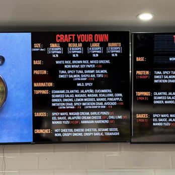 Pokitomik - 6/12/2025: partial menu board - Poke Near Me - Palmdale, California Pokitomik - 6/12/2025: partial menu board - Poke Near Me - Palmdale, California