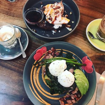 Stowaway Kitchen - Colorful Colorado (front) French Toast (back) - Breakfast & Brunch Near Me - Denver, Colorado