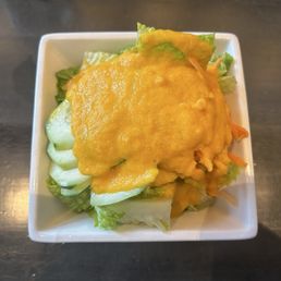 House Salad with Carrot Ginger Dressing House Salad with Carrot Ginger Dressing
