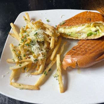 Shoe’s Cup and Cork - ROASTED CHICKEN PANINI with avocado - New American Near Me - Leesburg, Virginia Shoe’s Cup and Cork - ROASTED CHICKEN PANINI with avocado - New American Near Me - Leesburg, Virginia