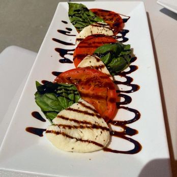 District Brewing - Beautiful presentation for caprese - Pizza Near Me - Mount Vernon, Washington