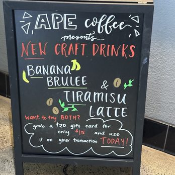 Ape Coffee - New Drinks - Coffee & Tea Near Me - Orange, California
