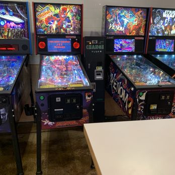 Proudly Serving - Pinball game anyone? - Burgers Near Me - Redondo Beach, California